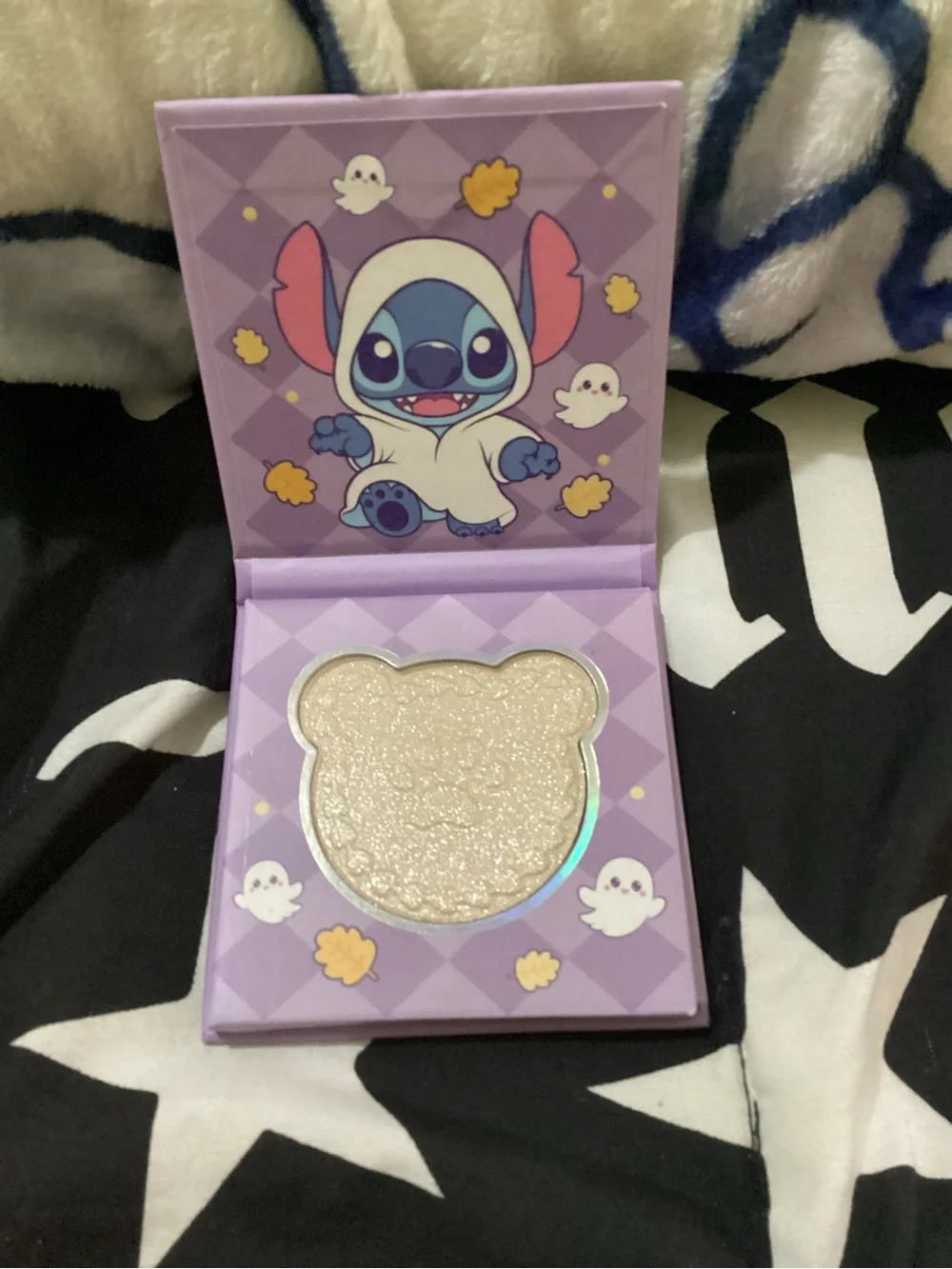 Purple Stitch Character eye shadow  - Cute Ghosts & Leaves